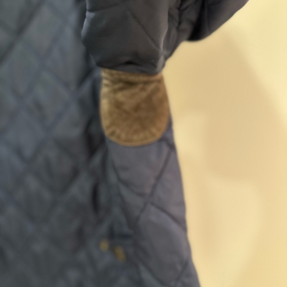 Ralph Lauren Navy Quilted Barn Jacket with Suede details - Picture 5 of 5